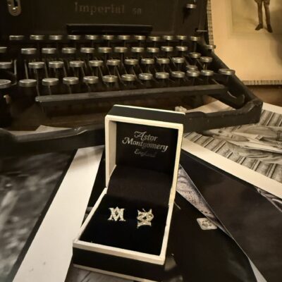 Diamond Monogrammed Earrings