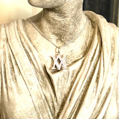 Diamond Monogramed Pendant